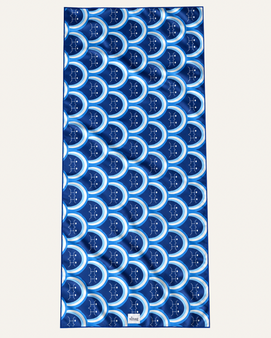 Hiusa Print Towel in Dagat