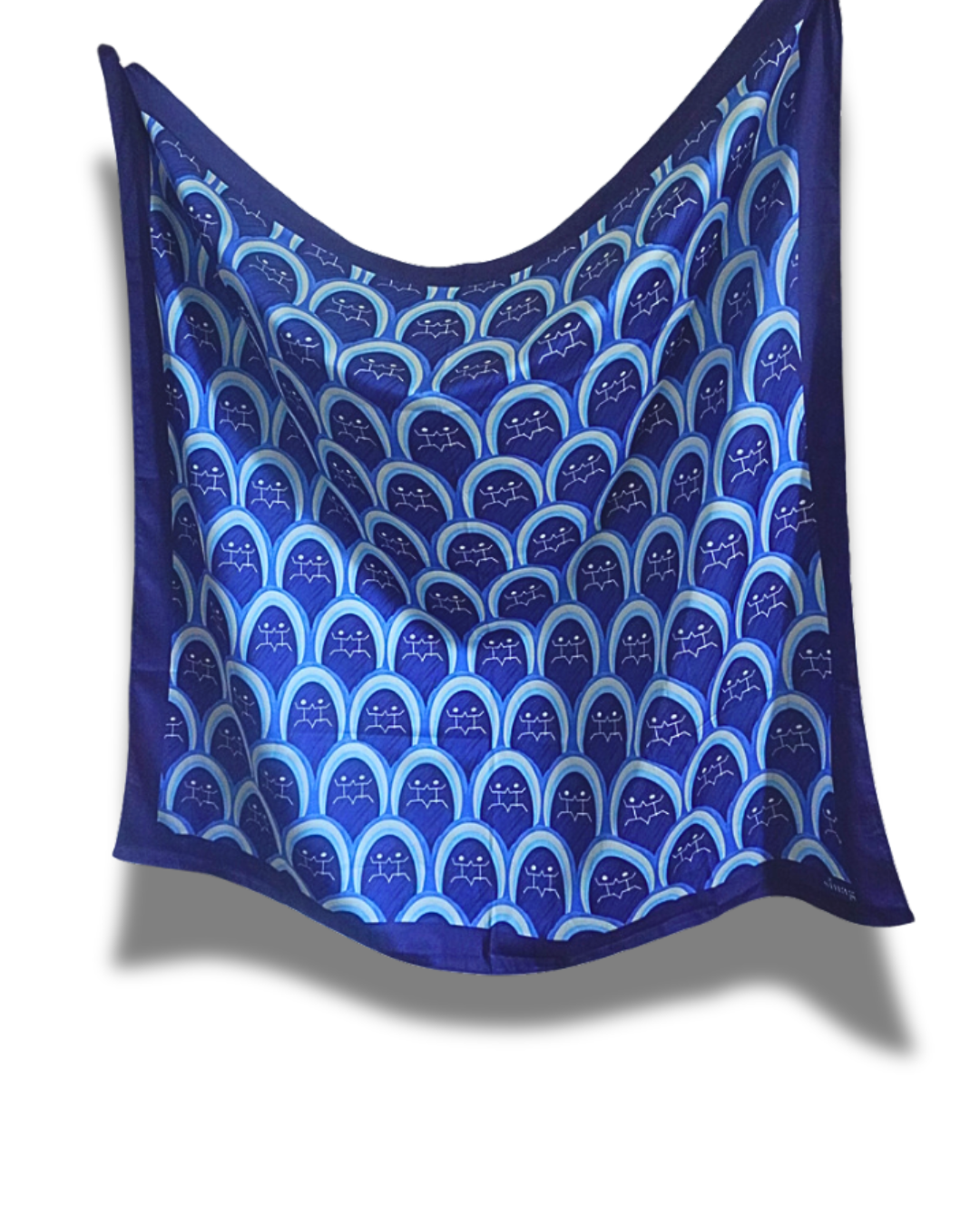 Hiusa Print Scarf in Dagat