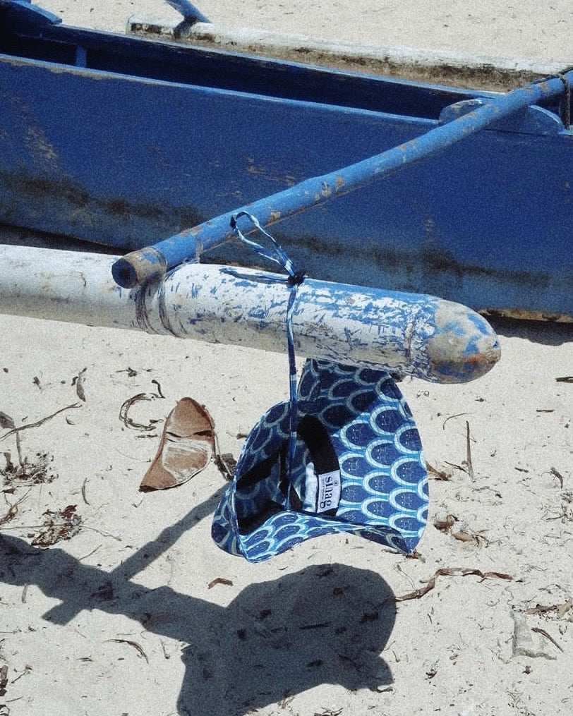 Hiusa Print Fisherman Hat in Dagat