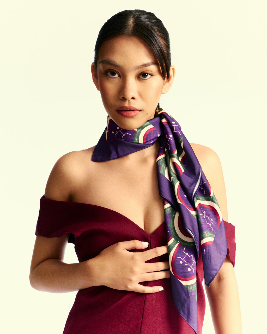 Hiusa Print Scarf in Manileña