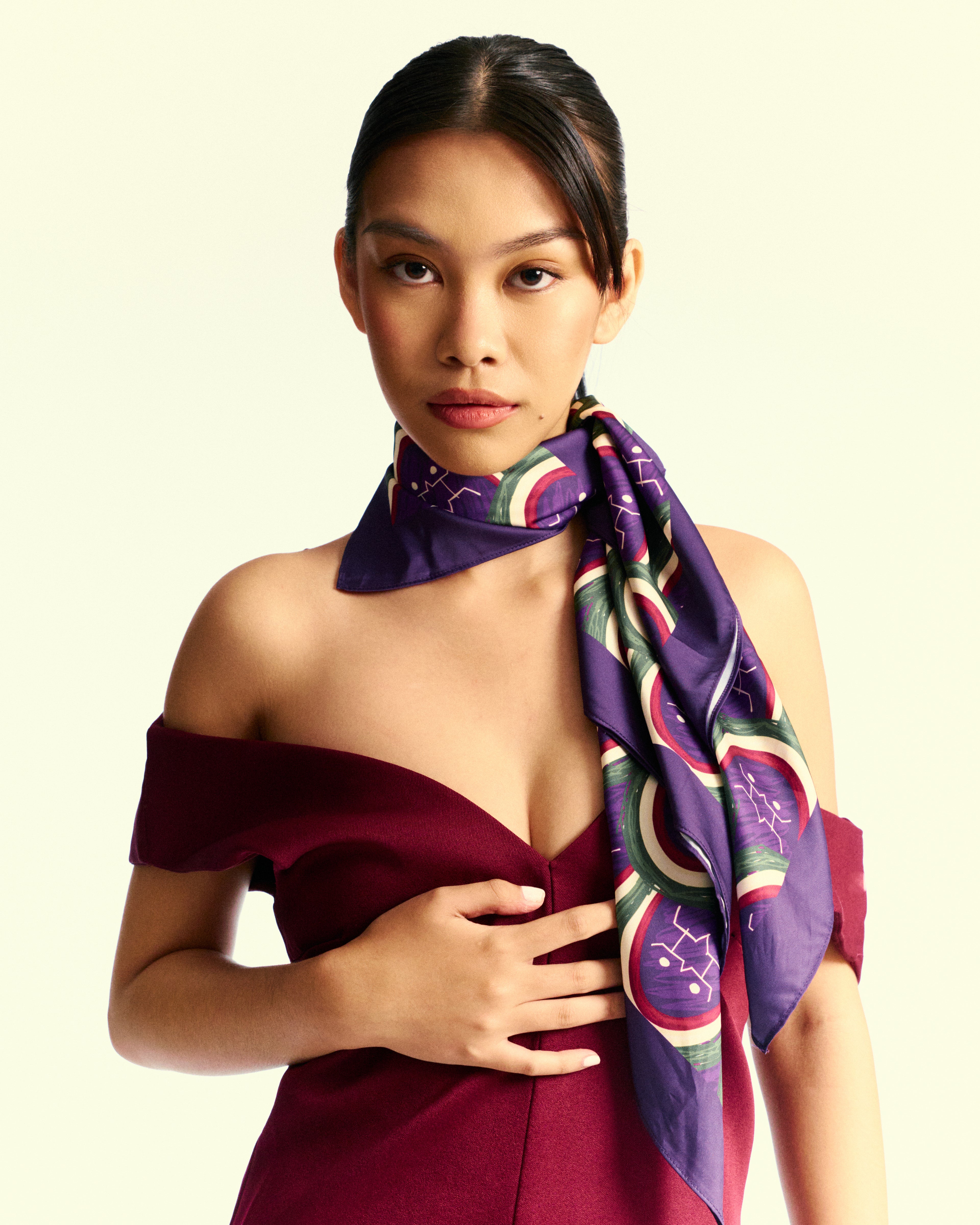 Hiusa Print Scarf in Manileña