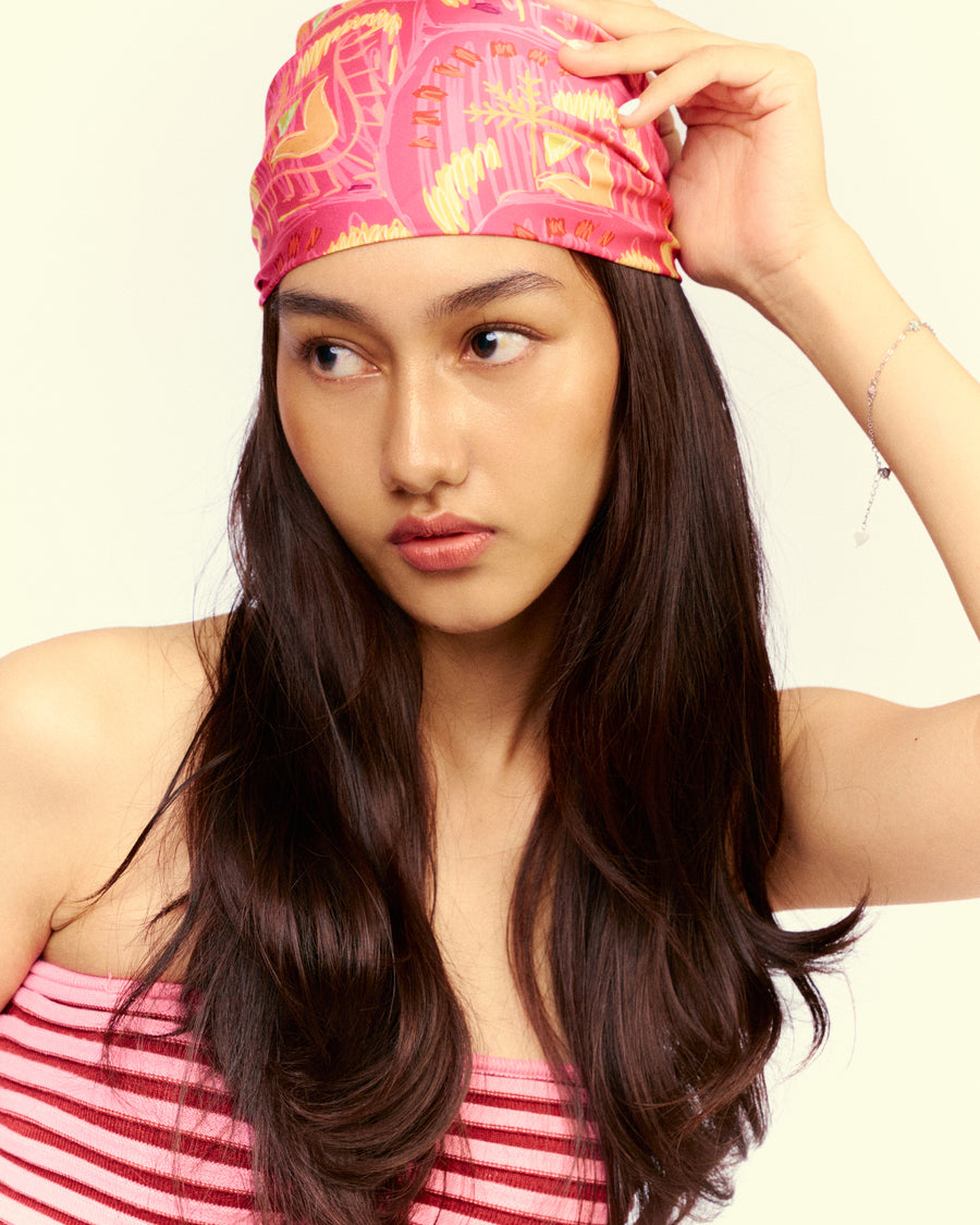 Bolanon Print Scarf in Higugma