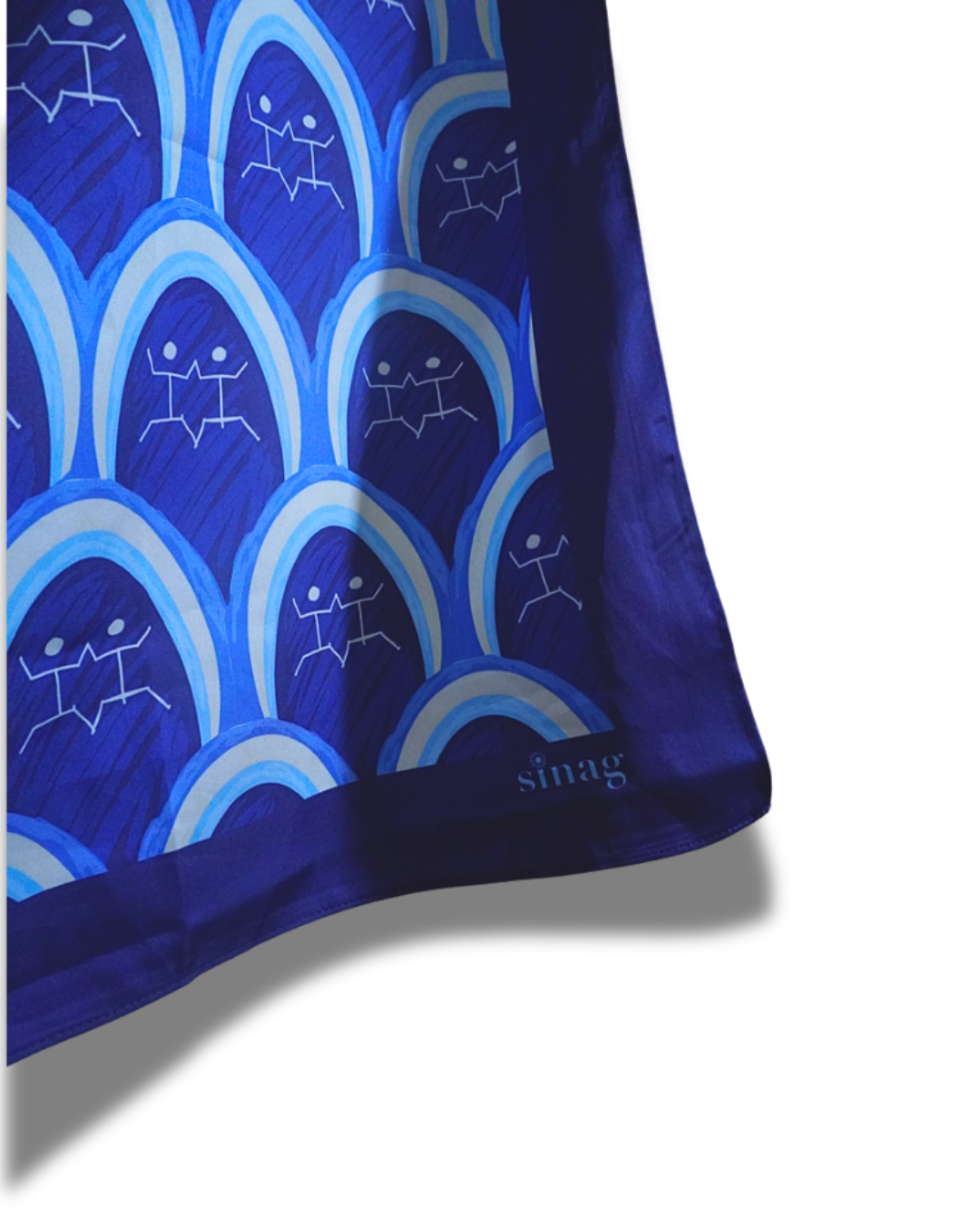 Hiusa Print Scarf in Dagat