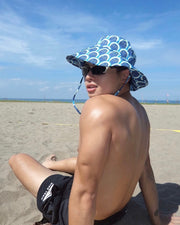 Hiusa Print Fisherman Hat in Dagat